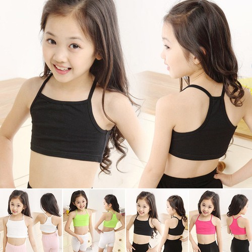 Kids Girls Camisole Baby Child Sports Dance Tube Crop Tank Tops Vest T-shirt