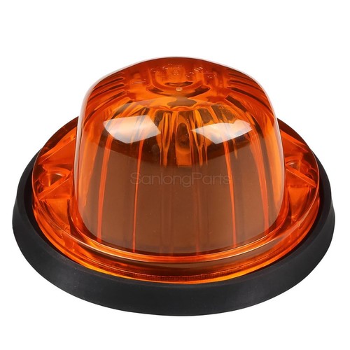 5x1313 Amber Lens Roof Cab Light Marker Base for 73-87 GMC C3500//5000//6000//7000