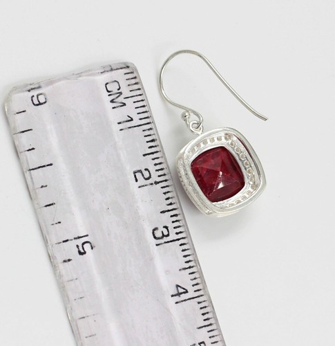 Details about / 925 Sterling Silver Sapphire Ruby Lemon Quartz Gemstone Rose Gold Plated Earring