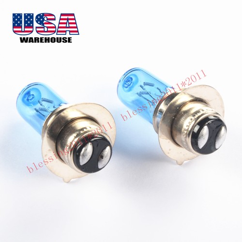 For Honda Sportrax 300 400 EX Super White Headlight Bulbs ATV 1999 2000 01 02 x2