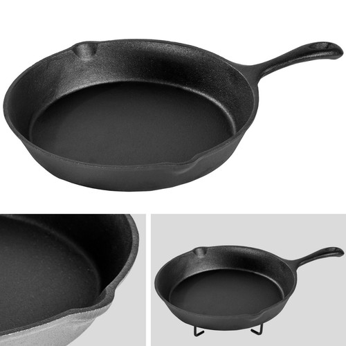 9 teiliges Dutch Oven Kochtopf Set aus Gusseisen in Holzkiste Pfanne Kessel neu