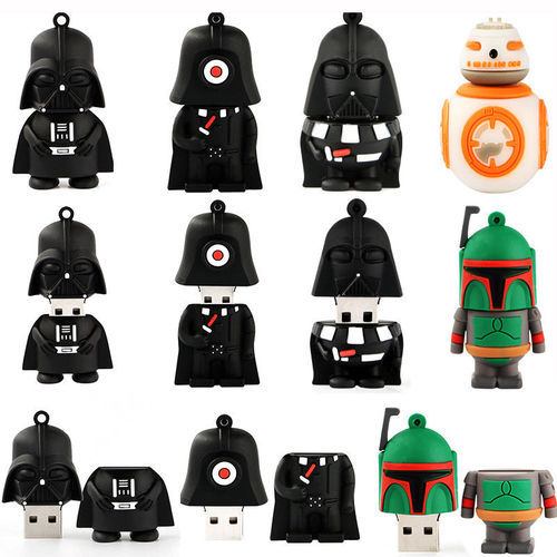 USB 2.0 Thumb Memory Stick Gift Flash Drive Real 32GB 64GB 128GB Movie Star Wars