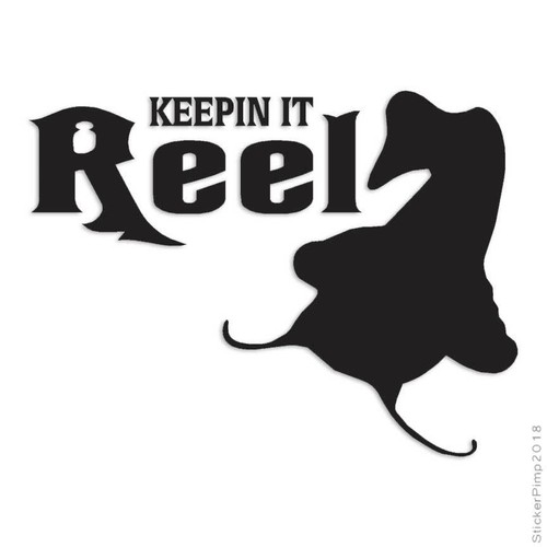 Size #419 Keeping It Reel Catfish Decal Sticker Choose Color