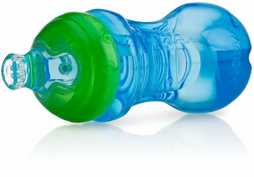 Red and Blue 10 Ounce Nuby 2-Pack No-Spill Super Spout Easy Grip Cup