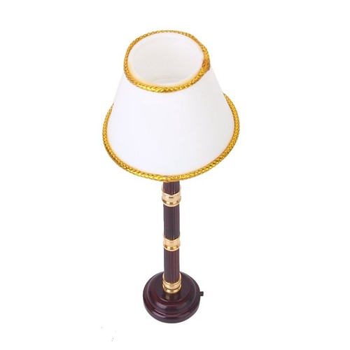White 1//12 Dollhouse Miniature LED Light Switch Floor Lamp Radio Companies N2Q1