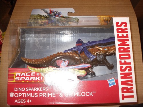 Transformers Dino Sparkers Optimus Prime /& Grimlock New!!!