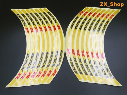 Suzuki GSXR Rim Wheels 17-18/" Decal Stickers Racing Motorcycle 600 750 1000 1100