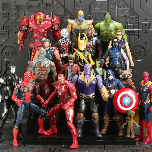 20Pcs Avengers 4 Infinity War Thanos SuperHero Action Figures Kids Toy EndGame