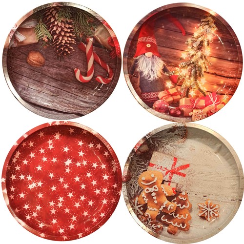 3 cm métal Biscuits Noël Décoration /& Pâtisserie Assiette 26 cm Ø hauteur DECO