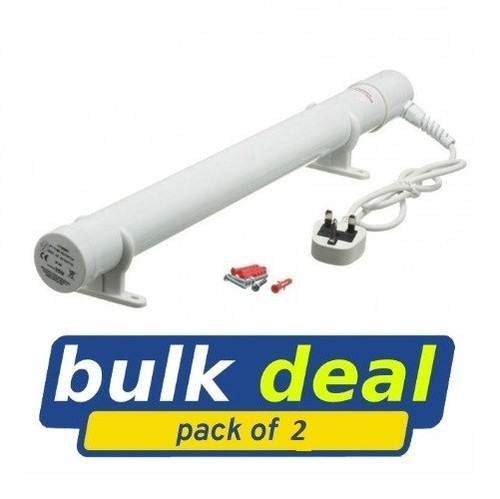environ 1.22 m HYCO Tubulaire Radiateur 4 ft Twin Pack Tube Kennel Serre Hangar Caravane Garage