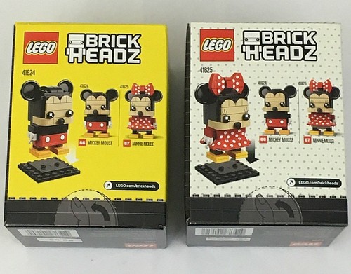 LEGO Disney BrickHeadz Mickey /& Minnie Mouse set of 2 sealed 41624 41625 #66 #67