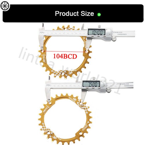 UK 30T Narrow Wide Chainring 104bcd CNC MTB Bike AM XC Single Chainwheel Bolts