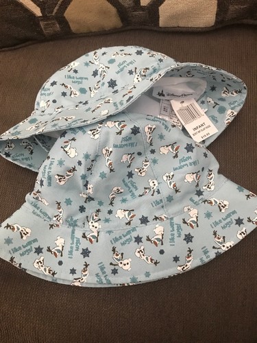 NWT FROZEN OLAF INFANT Hat Sun Hat Beach Hat Chin Strap Disney Parks Disneyland