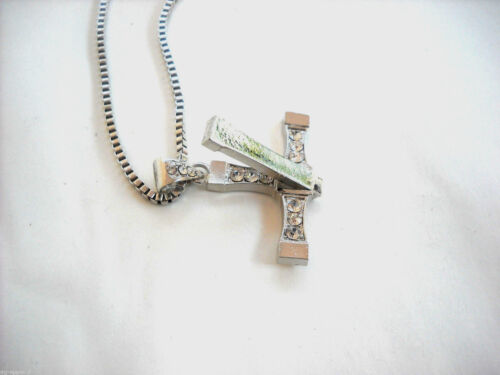 Cross Swivel Pendant Necklace Chain Stylish Mens New//Tags Fast USA Shipping!!