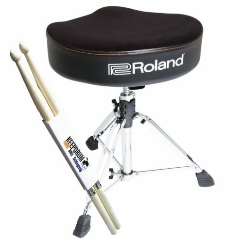 keepdrum Drumsticks 1 Paar Roland RDT-S Drumhocker Sattelsitz