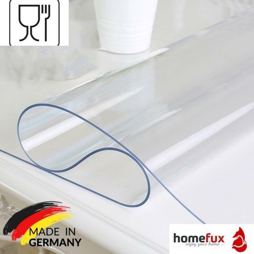 Tischfolie 2,2-2,5 mm PVC Schutzfolie Transparent Tischdecke 5 breiten vorhanden