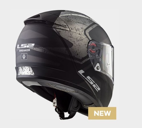 LS2 CASCO ROAD TOURING BREAKER FF390 BOLD MATT BLACK TITANIUM FULL FACE