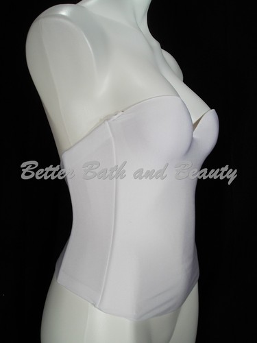 Felina Essentials 7643 Seamless Hidden UW Strapless Bridal Bustier Bra 36D White