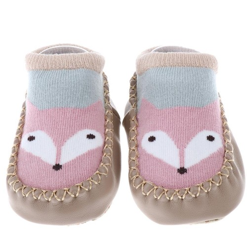 Newborn Baby Anti-Slip Socks Slipper Shoes Boots 0-12 Month Fox Shoes Cute