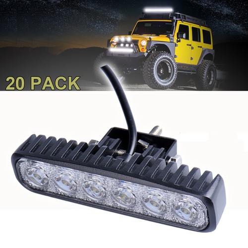 20X 18W CREE LED Work Light Bar Offroad Spot Flood Beam Light Car Truck SUV Lamp