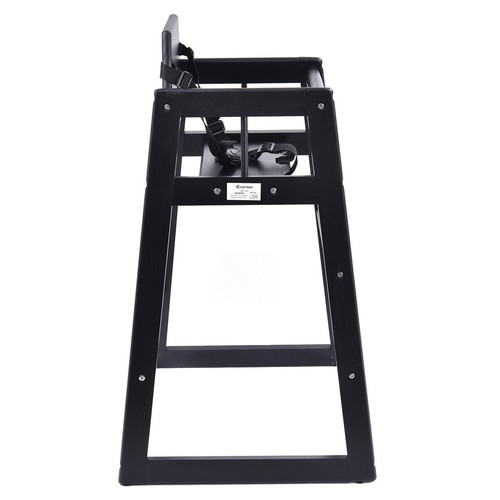Stackable Baby High Chair Toddler Highchair Wooden Feeding Seat Home Restaurants