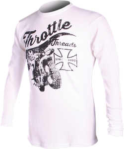 Throttle Threads Men/'s Long Sleeve Thermal Shirt