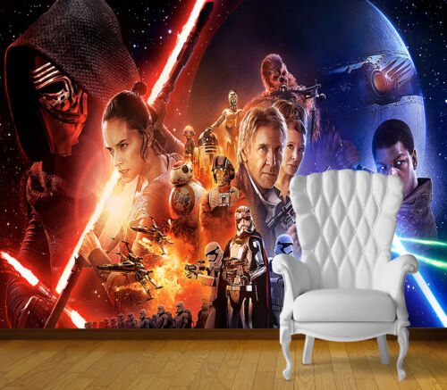Star Wars Décor Mur Art Mural Photo papier peint self adhésif vinyle imprimé V2