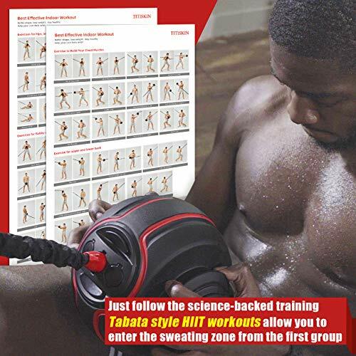 20LBS resistance rope Details about / TITISKIN All-in ONE Home Gym Workout Equipment with