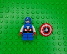 LEGO MARVEL SUPER HEROES CAPTAIN AMERICA SL MINIFIGURE sh250 FROM 76065 w/SHIELD