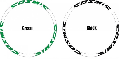 COSMIC Rim Carbon Wheel Decals Sticker Road Bike Reflective Set of 12 Stickers