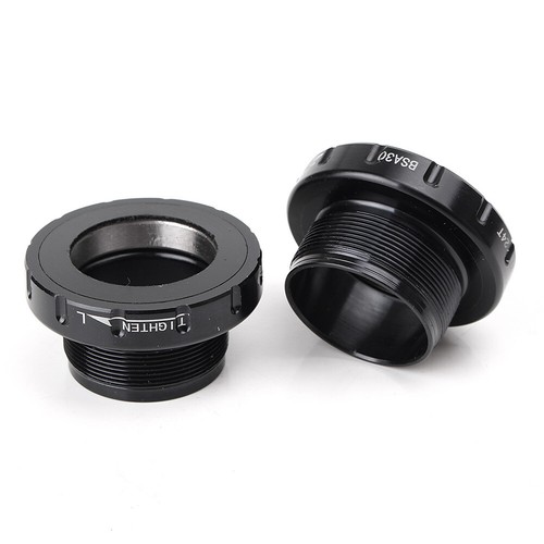BSA30 Bottom Bracket 30mm Axle on BSA for SRAM//Rotor 3D//FSA//bsa68//73 Black UK