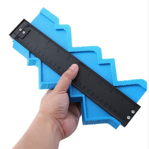 250mm Contour Duplicator Profile Gauge Tiling Laminate Edge Shaping Blue #1