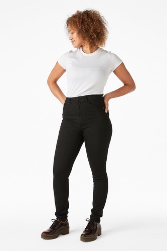 Le donne Nuovo di Zecca Donna Monki OKI slim//skinny vita alta jeans neri tutte le taglie.