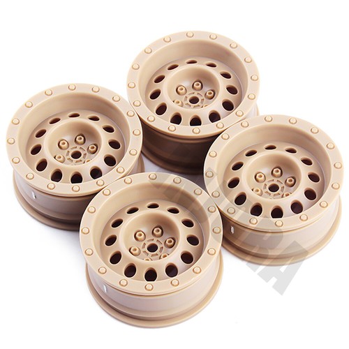 INJORA 4Pcs 1.9 Plastic Wheel Rim for 1//10 RC Crawler Axial SCX10 90046 Tamiya