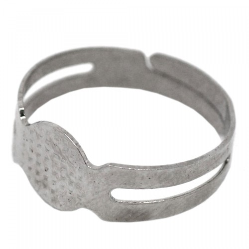 10x Ring Klebeplatte 50-60 16-19mm verstellbar Rohling basteln silber bronze