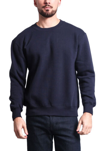 New Men/'s Premium Basic Solid Sweater Crewneck Sweatshirt-13126