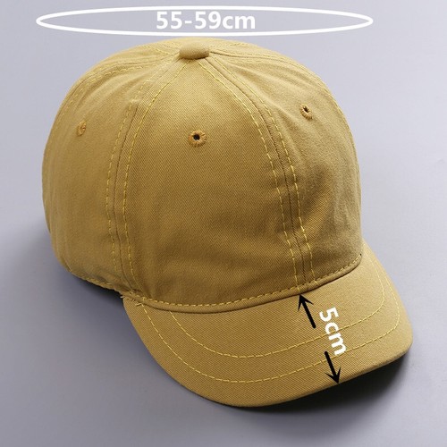 Short Brim Baseball Cap Men Women Adjustable Trucker Summer Hats Casual Snapback