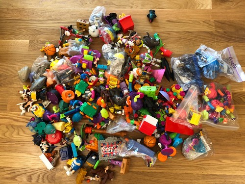 Lot Of 60 Vintage Happy Meal Toys McDonalds Disney 80s 90s Mixed Box Cartoon