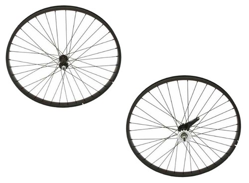 26/" x 1.75/" Alloy Front /& Rear Coaster Brake Wheel 36 Spoke 3//8 Axle Silver