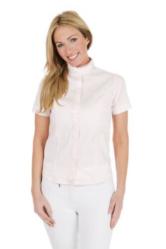 8,10 Sherwood Forest Amiral Show Shirt stock col à manches courtes blanc//rose 26/"