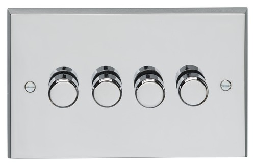 Chrome poli standard ou led gradateurs lumière commutateur cuisinière interrupteur etc