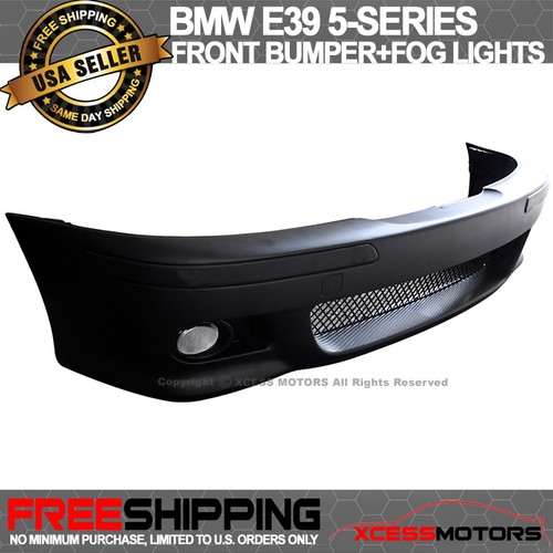 Fits 96-03 BMW E39 5 Series 525I 530I 540I M5 PP Front Bumper Cover /& Fog Lights