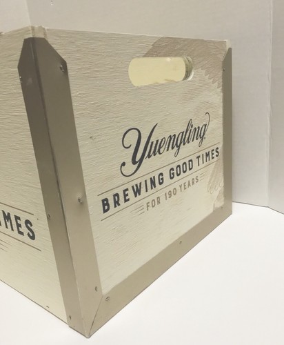 Yuengling Brewing Good Times 190 Years Wood Beer Crate 17x12x10” Brand New RARE!