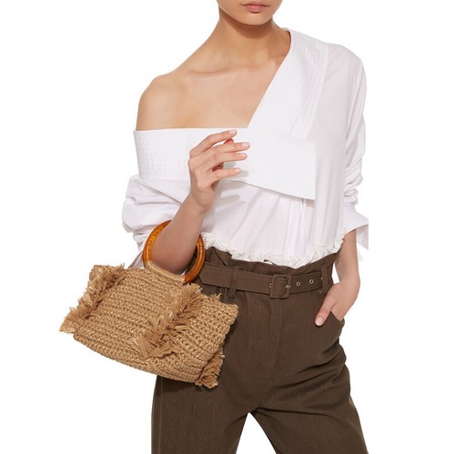 Woven Handbag Tassel St Tote Bag Amber Handle Bag Ladies Details about / 5X