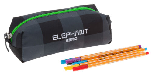 Mäppchen Zipper Elephant Hero Signature Schlamper Pennal Federtasche 12368 Grün