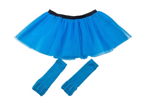 80/'s ACCESSSOIRES COSTUMES SKIRT /& LEGWARMERS NEON TUTU FANCY DRESS 3LAYERS UV