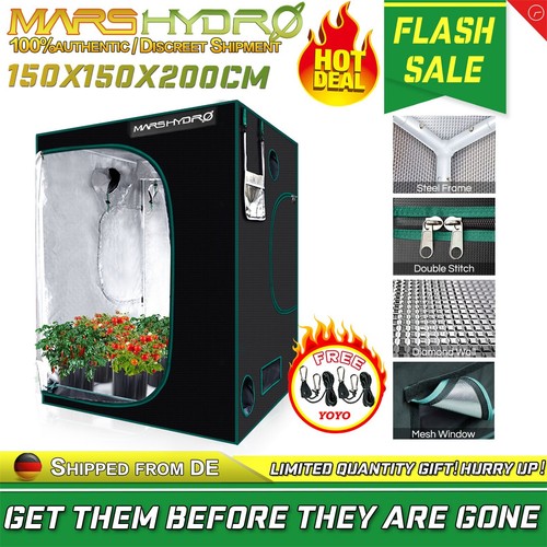 Mars Hydro Growbox tent Growschrank Indoor Gewächshaus Zuchtzelt 100/% Reflective