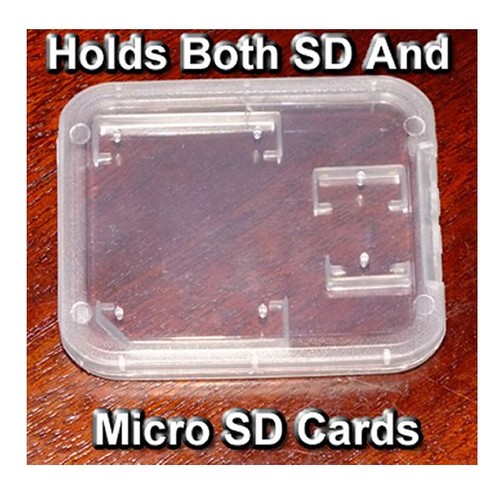 sostiene ambas tarjetas juntos Tarjeta SD//Micro SD Card Holding Caso