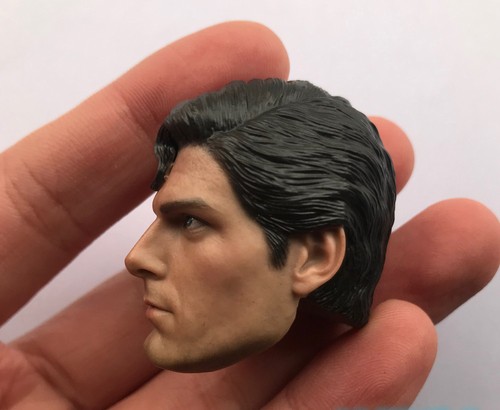 1//6th Superman Christopher Reeve head sculpt For 12/" HT DAM Male Action