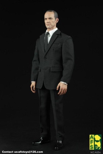 1//6 scale Black white business Suit Agent Man clothes for Hot toys ❶US seller❶